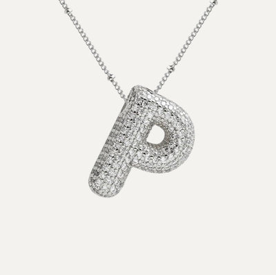 Savannah | Collar de Letra Burbuja con Diamantes Mijn winkel