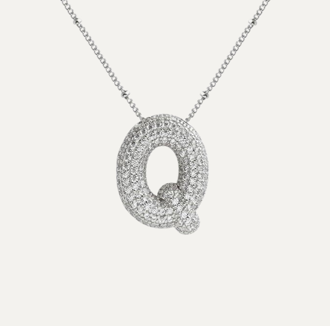 Savannah | Collar de Letra Burbuja con Diamantes Mijn winkel