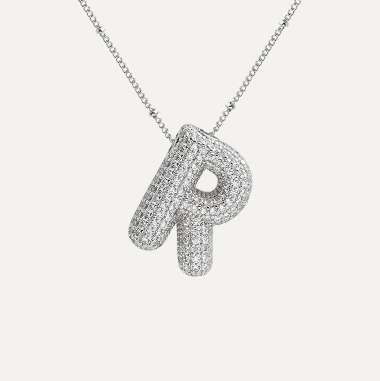 Savannah | Collar de Letra Burbuja con Diamantes Mijn winkel