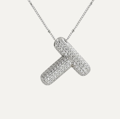 Savannah | Collar de Letra Burbuja con Diamantes Mijn winkel