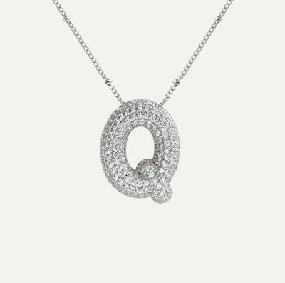 Savannah | Collar de Letra Burbuja con Diamantes Mijn winkel
