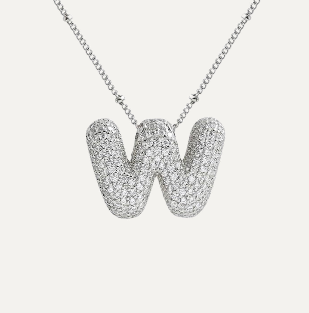 Savannah | Collar de Letra Burbuja con Diamantes Mijn winkel