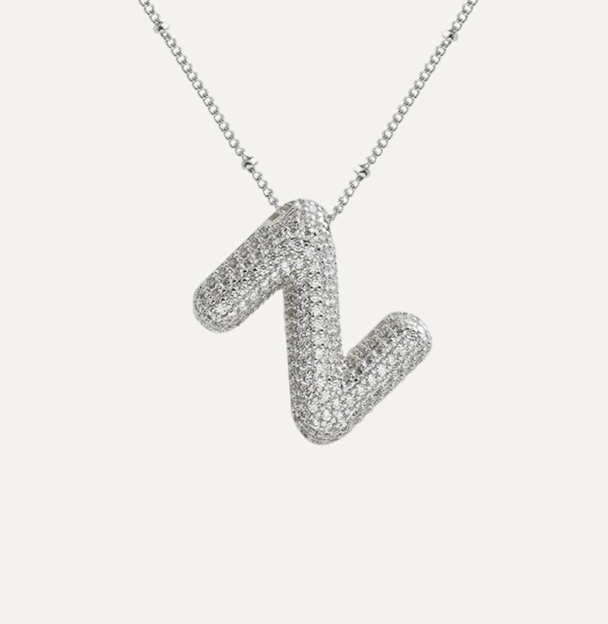 Savannah | Collar de Letra Burbuja con Diamantes Mijn winkel