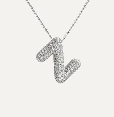 Savannah | Collar de Letra Burbuja con Diamantes Mijn winkel