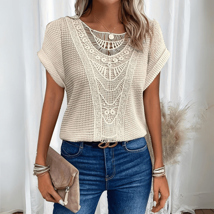 Blusa Karin | Encaje elegante bohemio estilo Ibiza Mijn winkel