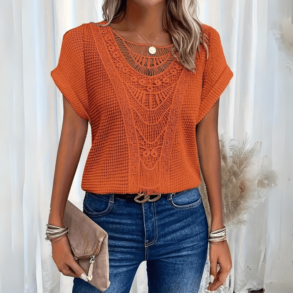 Blusa Karin | Encaje elegante bohemio estilo Ibiza Mijn winkel