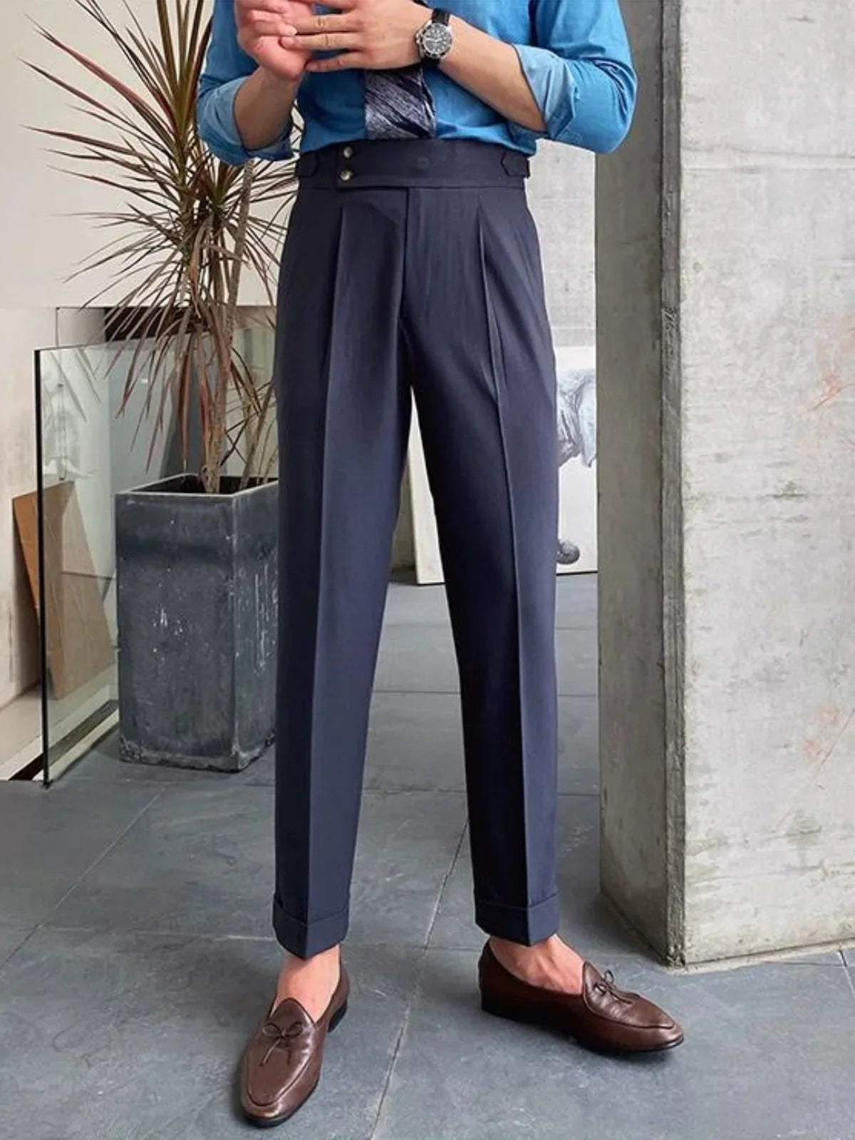 Samir | Pantalones Ajustados De Cintura Alta