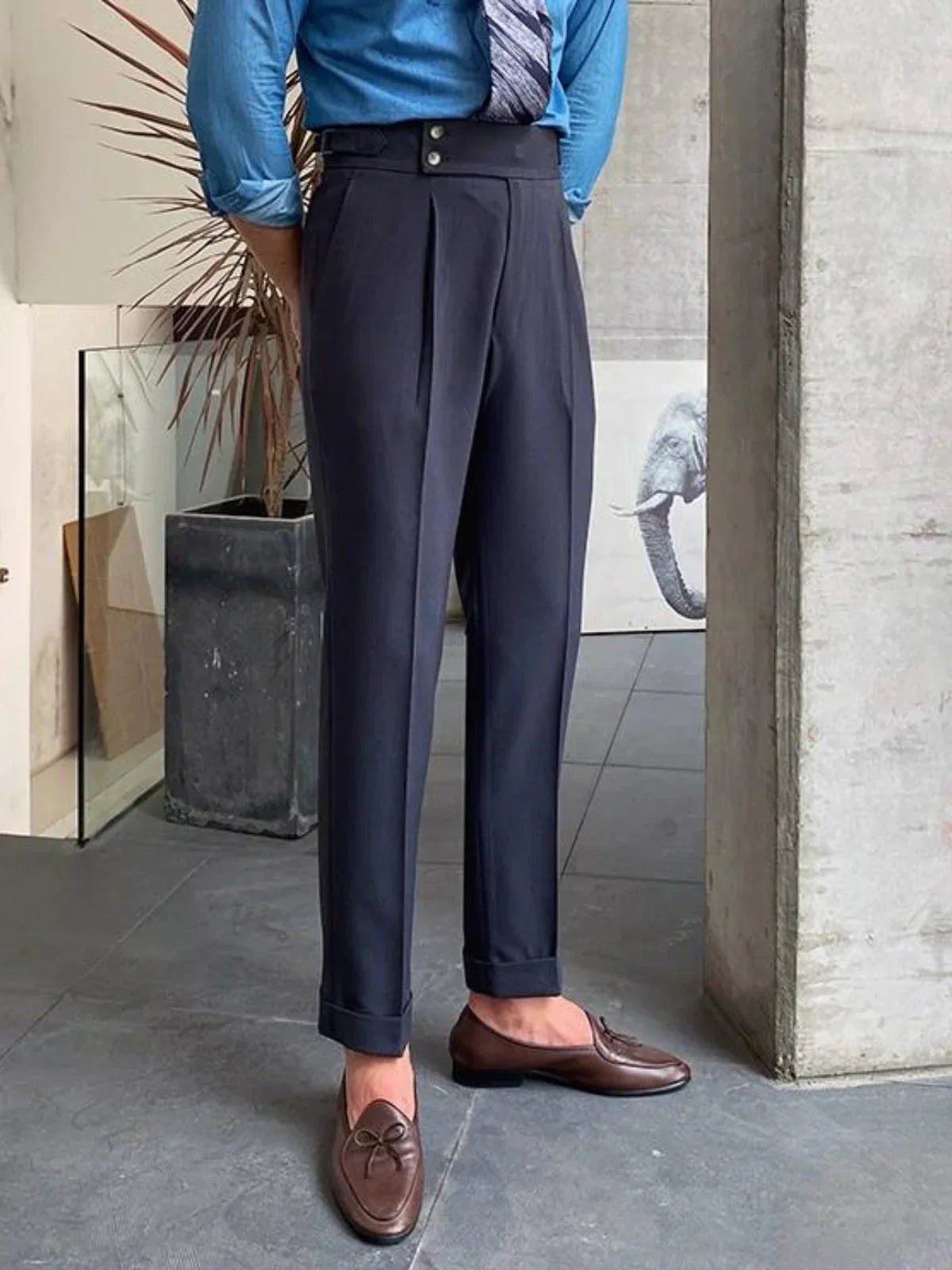 Samir | Pantalones Ajustados De Cintura Alta