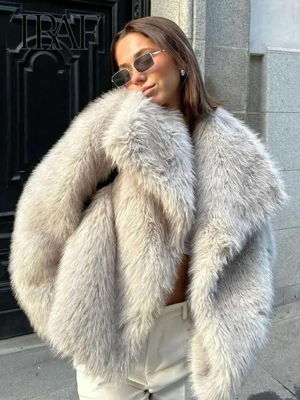 Bárbara | Chaqueta De Piel Sintética Cálida Para Mujeres | Lujo Y Comodidad