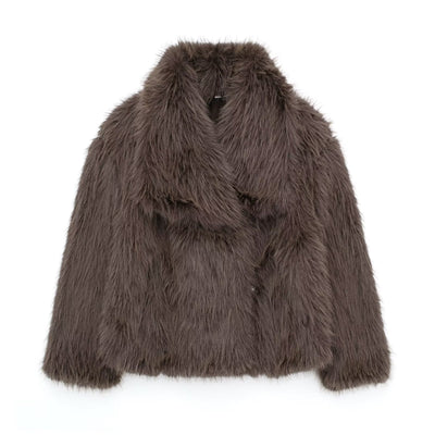 Bárbara | Chaqueta De Piel Sintética Cálida Para Mujeres | Lujo Y Comodidad