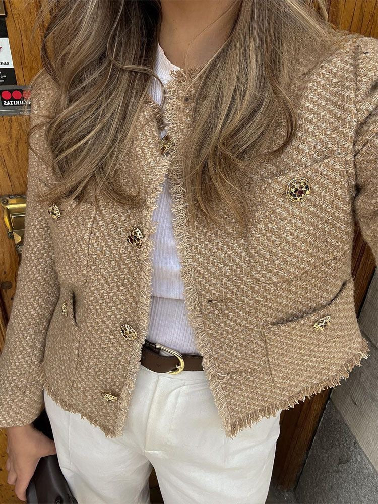 ALINA | Chaleco Elegante De Tweed