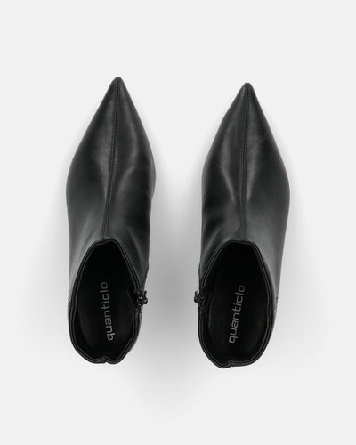INGA | Botines De Cuero Sintético Negros Con Tacones Bajos
