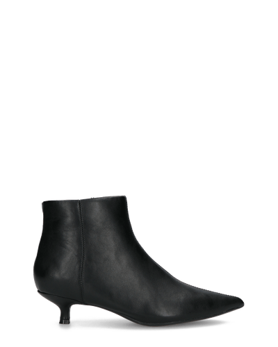 INGA | Botines De Cuero Sintético Negros Con Tacones Bajos