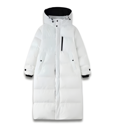 Ava | Chaqueta De Plumas Larga A Prueba De Viento | Beige