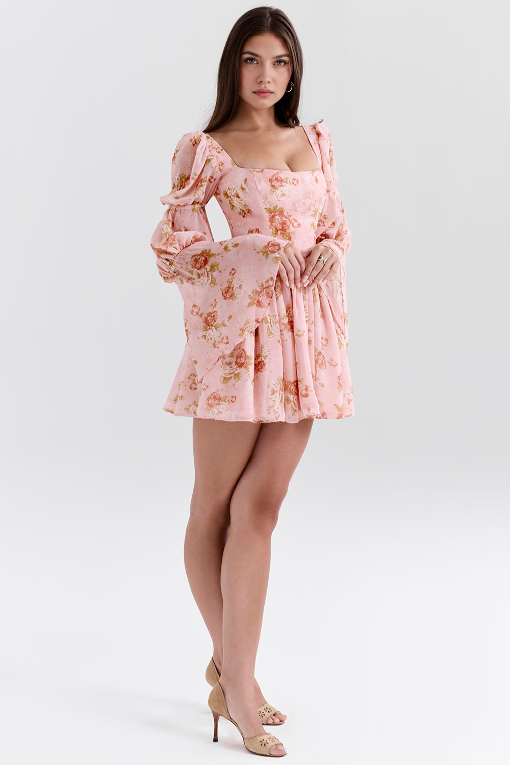 Carla | Vestido De Manga Larga Rosalia