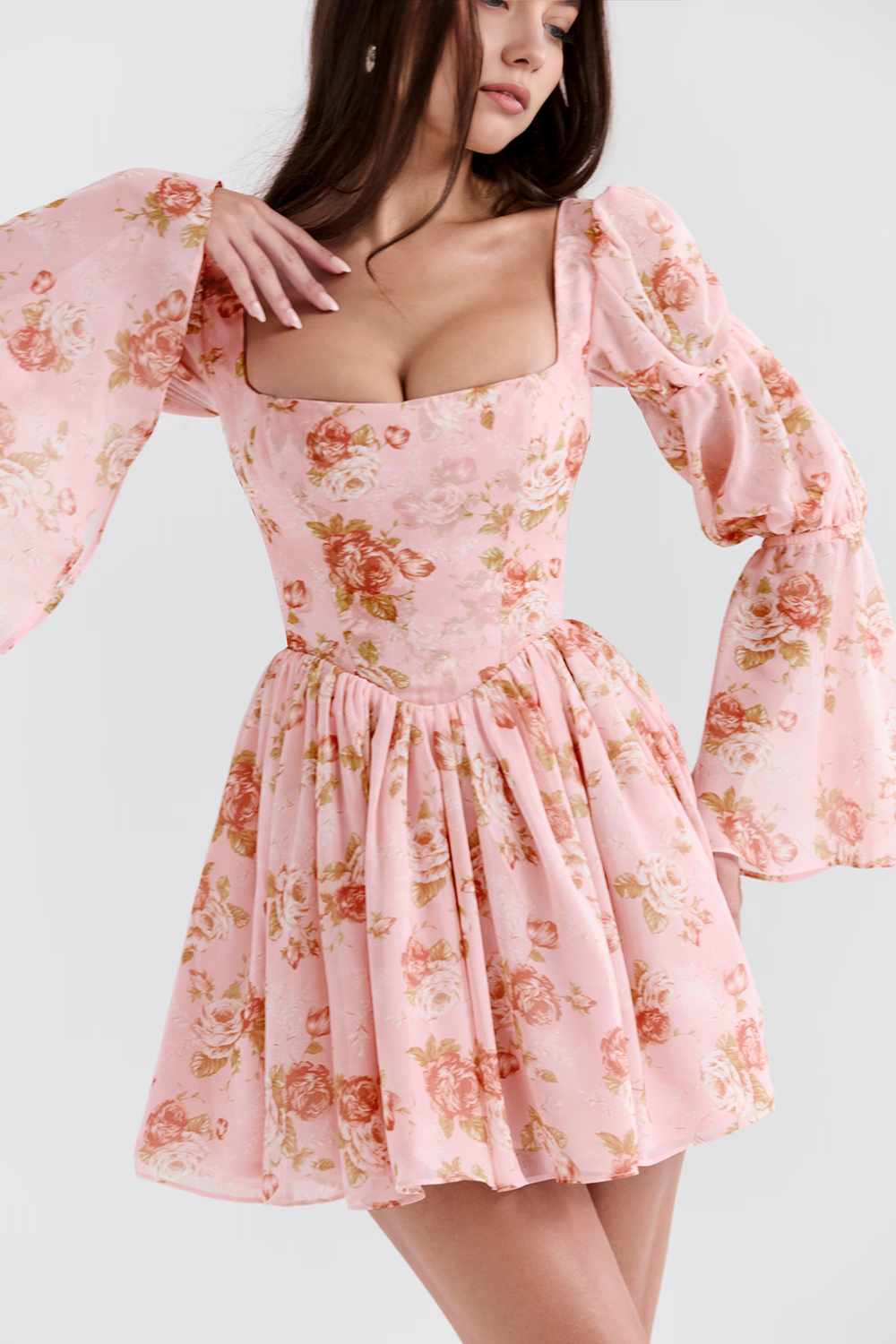 Carla | Vestido De Manga Larga Rosalia