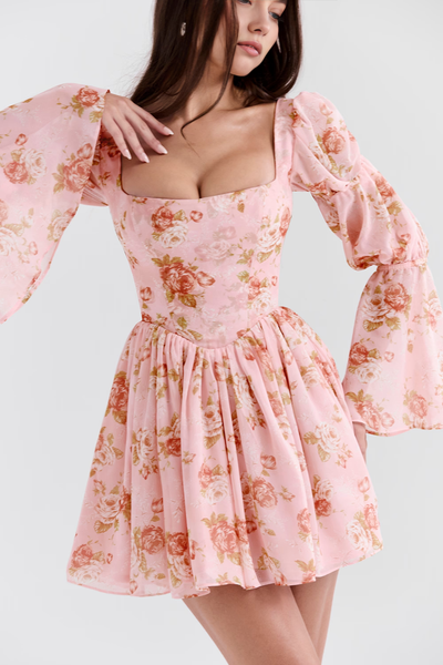 Carla | Vestido De Manga Larga Rosalia