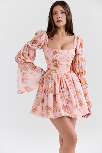 Carla | Vestido De Manga Larga Rosalia