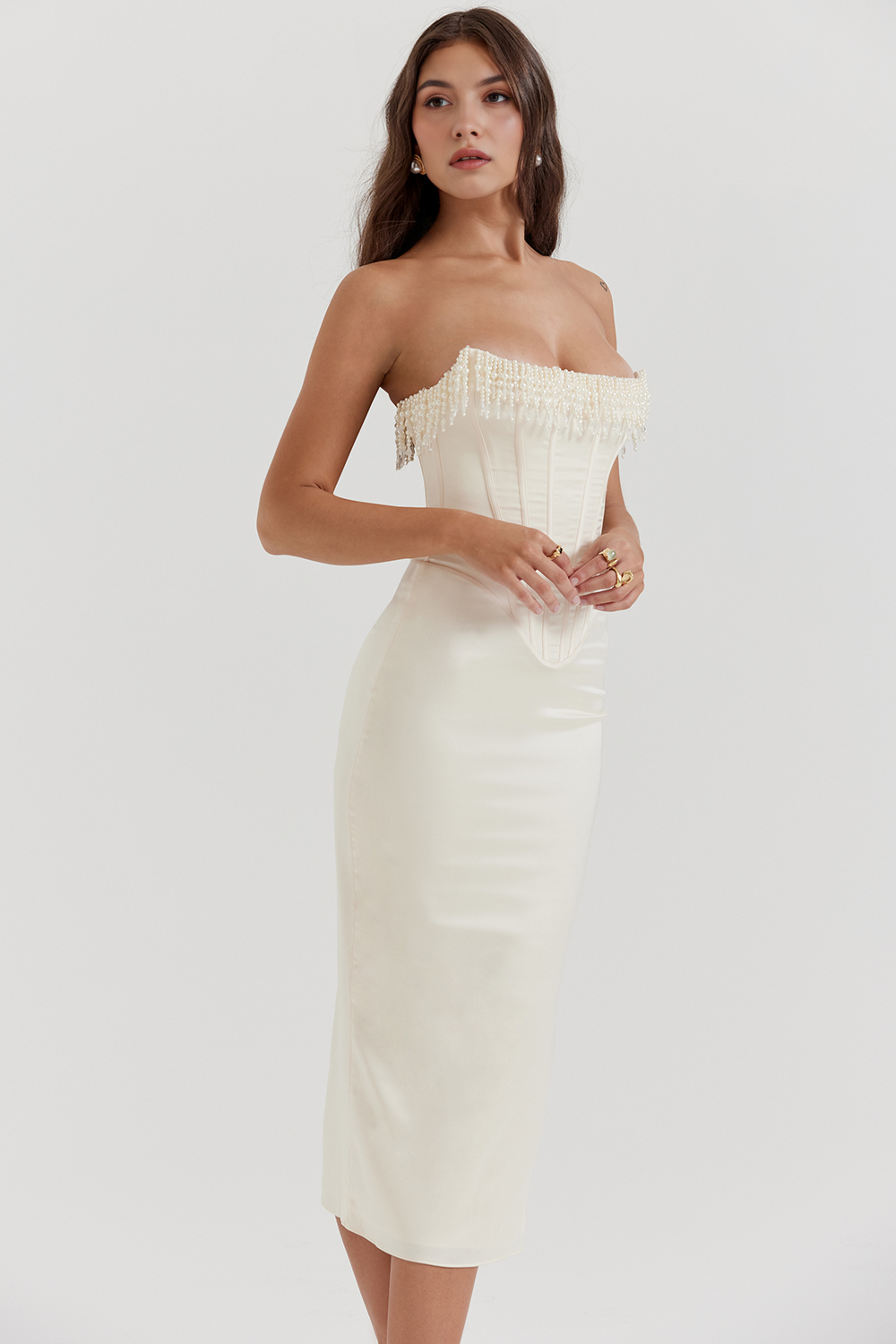 Carolina | Vestido Corset Blanco Luize
