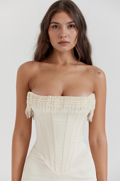 Carolina | Vestido Corset Blanco Luize