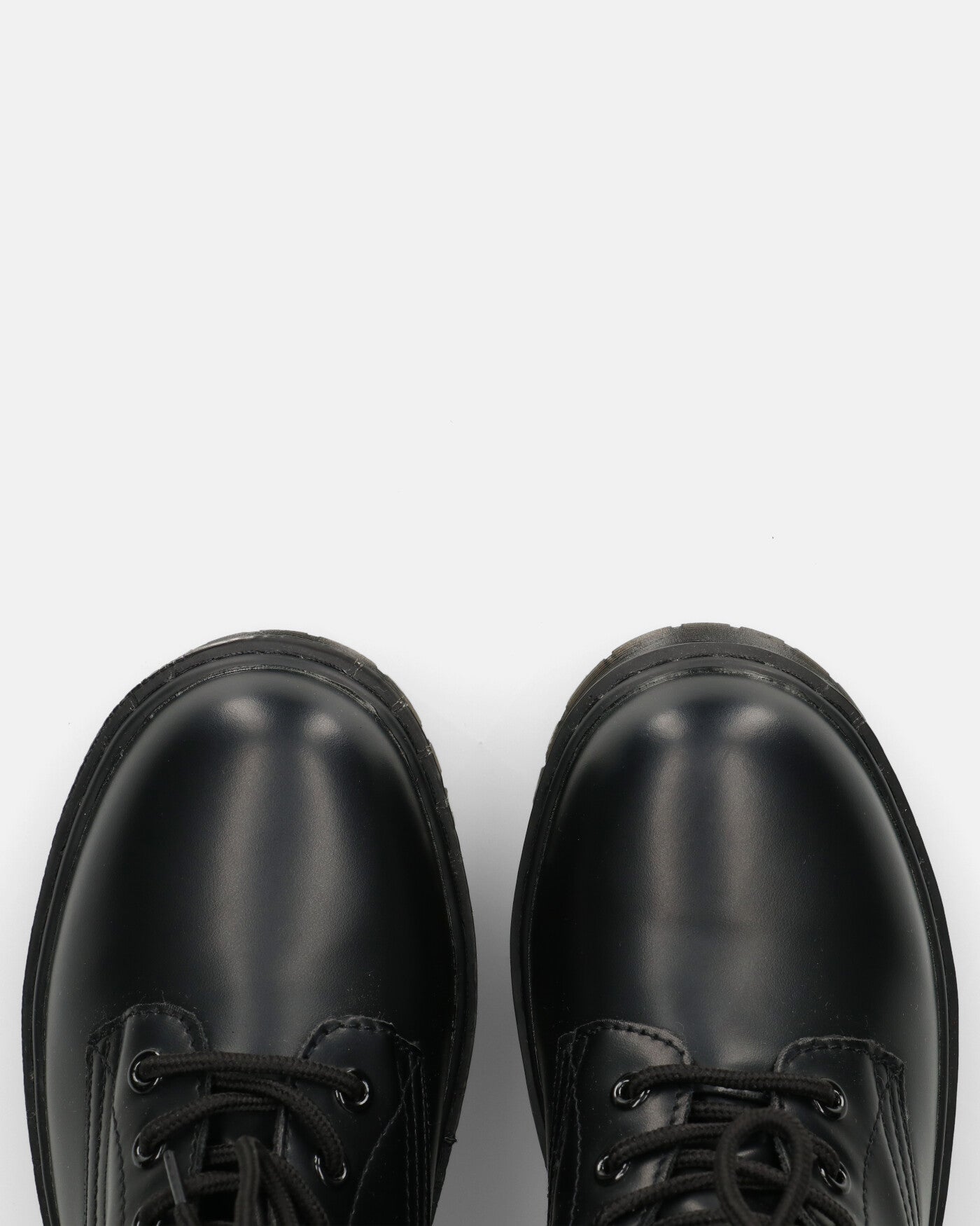 MENNY | Botas De Combate Con Cordones Hasta El Tobillo En Eco-Cuero