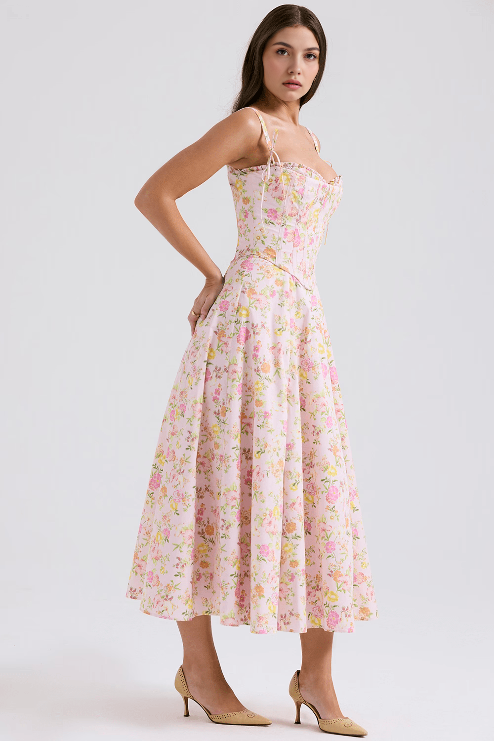 Celeste | Vestido Midi Louise + Corsé Removible