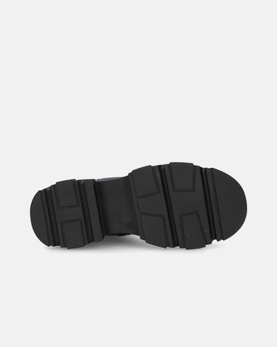 NORMA | Botines Con Cremallera Lateral En Cuero Sintético Negro