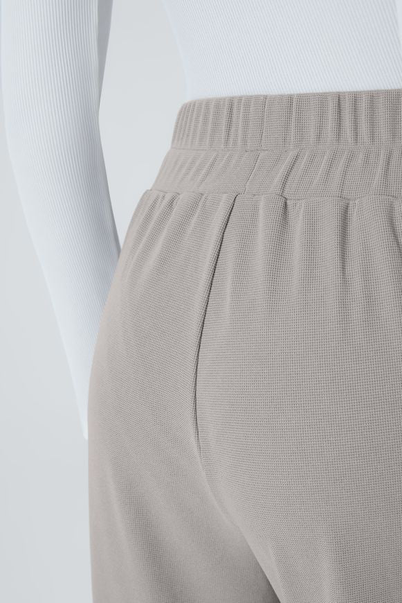 Alicia | Pantalones De Pierna Ancha Plisados De Cintura Alta Con Bolsillos