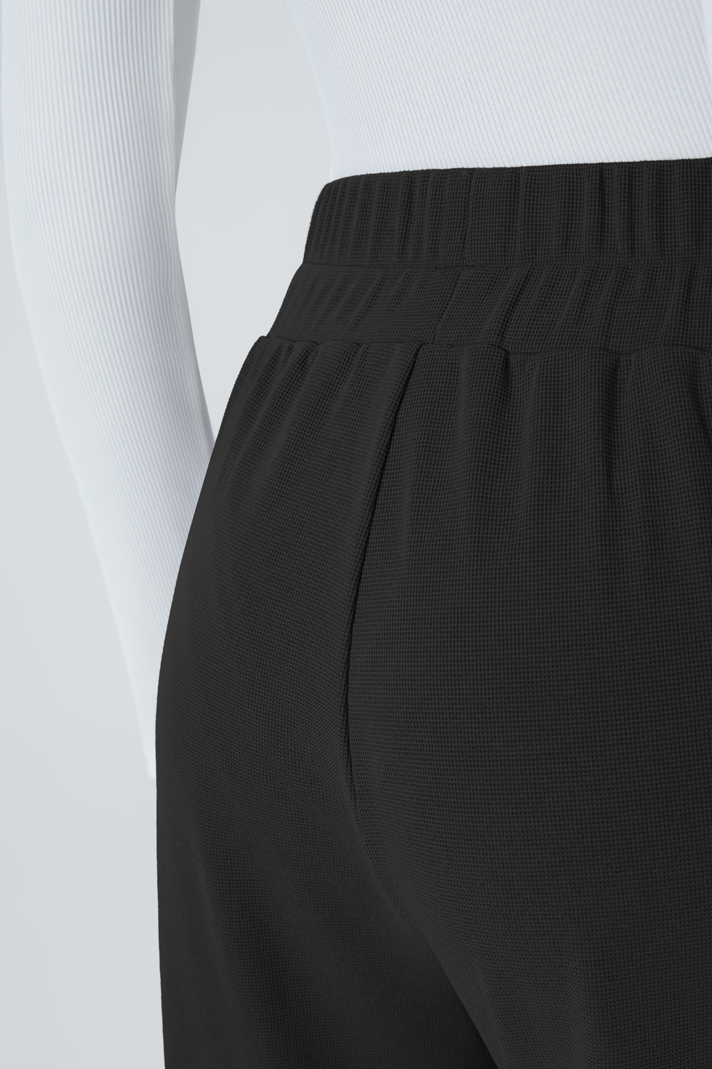 Alicia | Pantalones De Pierna Ancha Plisados De Cintura Alta Con Bolsillos