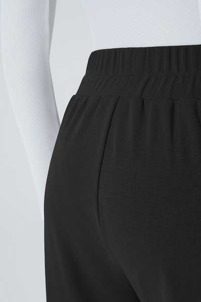 Alicia | Pantalones De Pierna Ancha Plisados De Cintura Alta Con Bolsillos