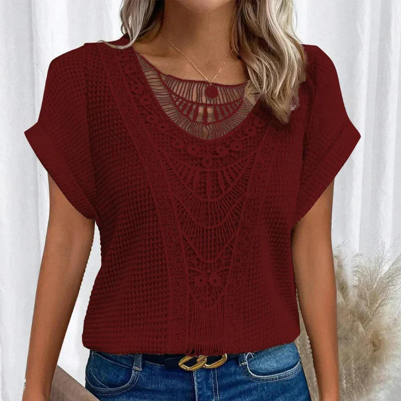 Blusa Karin | Encaje elegante bohemio estilo Ibiza Mijn winkel