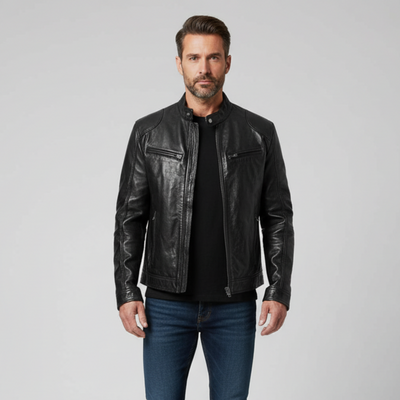 Massimo | Chaqueta de Cuero Ecologico para Hombre
