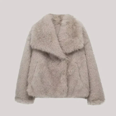 Bárbara | Chaqueta De Piel Sintética Cálida Para Mujeres | Lujo Y Comodidad