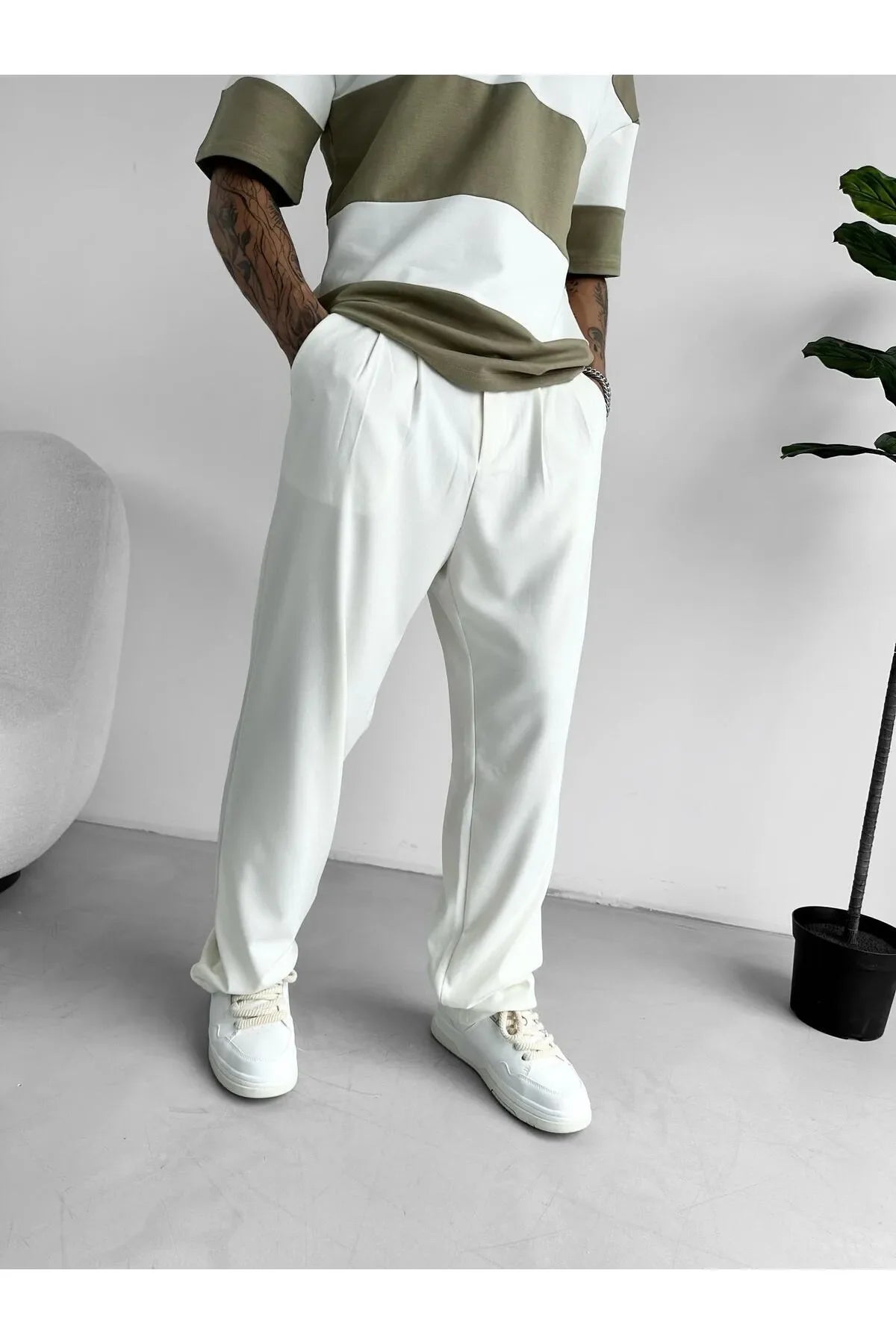 Amine | Pantalones Chino De Corte Relajado