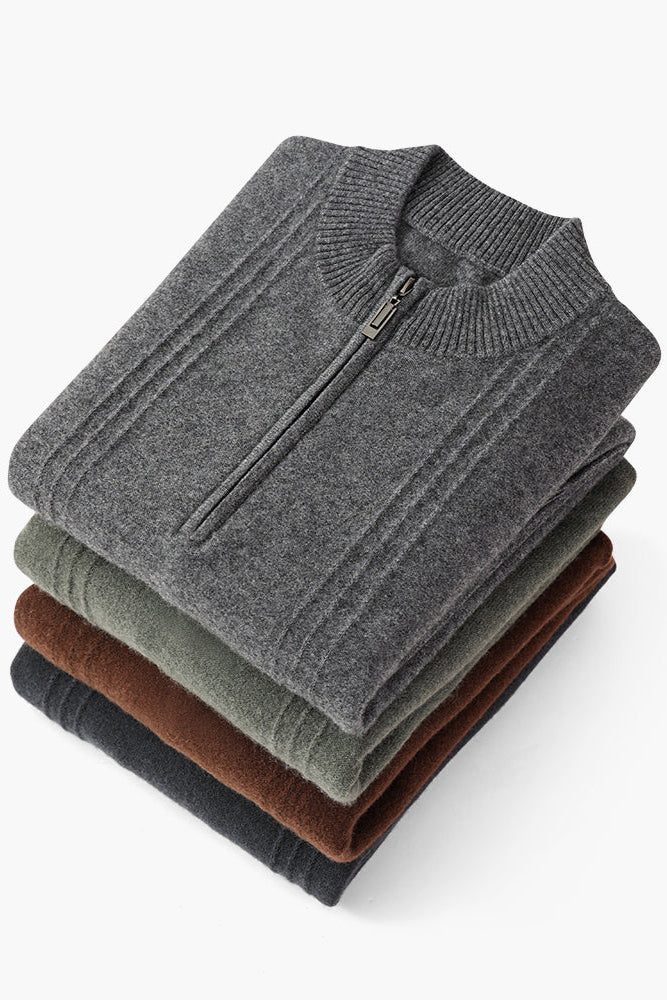 Hugo | Sudadera De Media Cremallera Acanalada