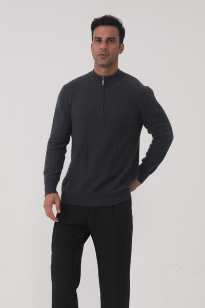 Hugo | Sudadera De Media Cremallera Acanalada