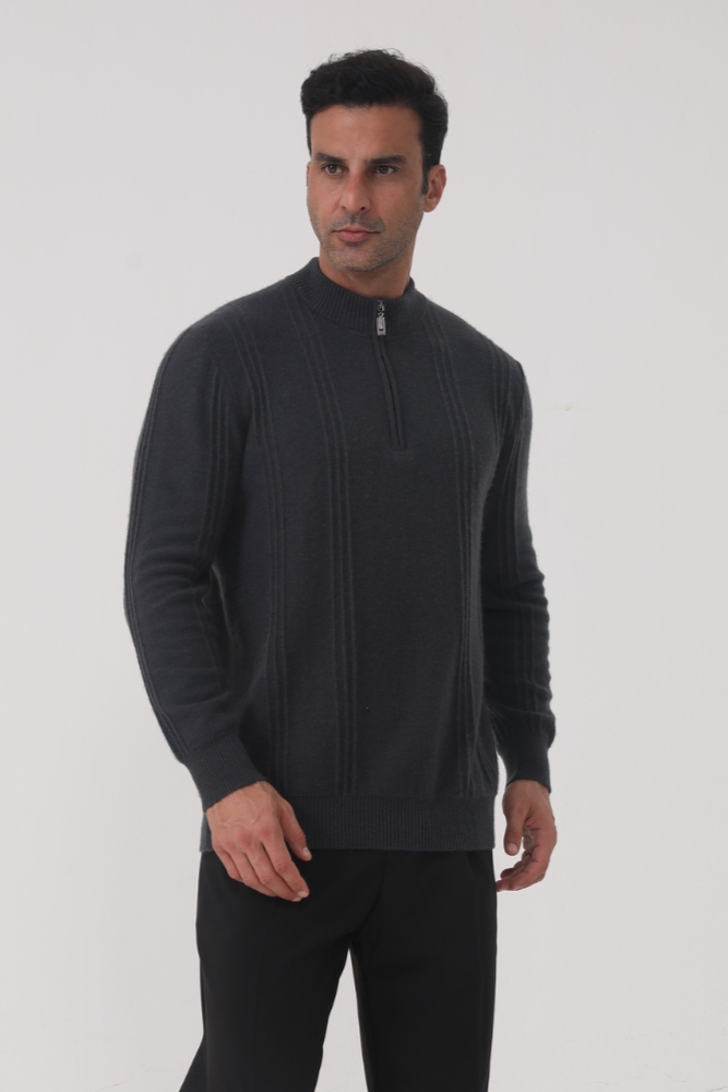 Hugo | Sudadera De Media Cremallera Acanalada