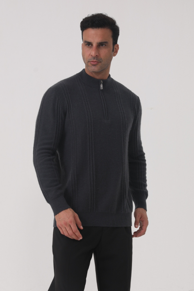 Hugo | Sudadera De Media Cremallera Acanalada