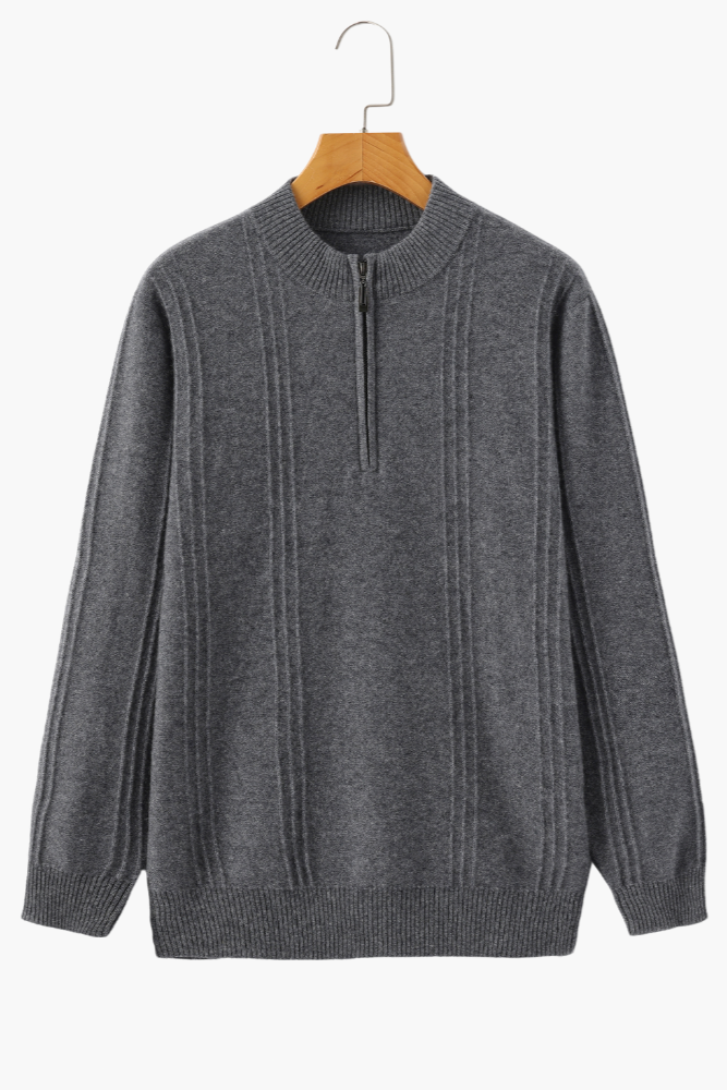 Hugo | Sudadera De Media Cremallera Acanalada