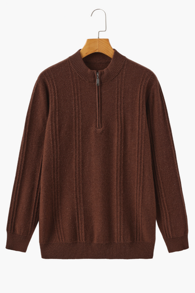 Hugo | Sudadera De Media Cremallera Acanalada