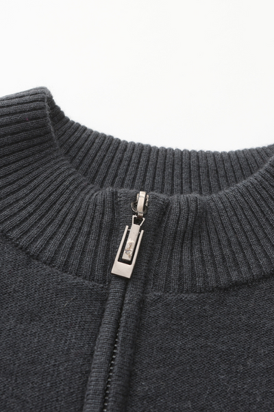 Hugo | Sudadera De Media Cremallera Acanalada
