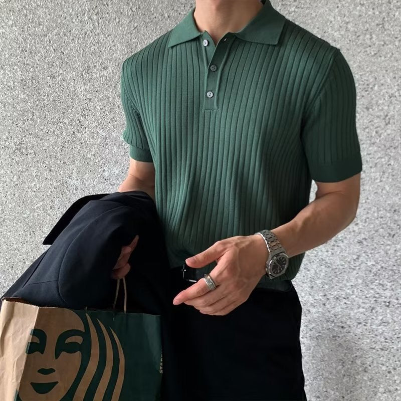 Oriol | Camisa Polo De Punto Acanalado