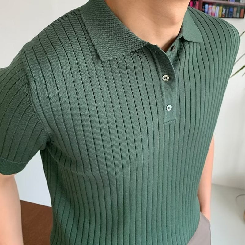 Oriol | Camisa Polo De Punto Acanalado