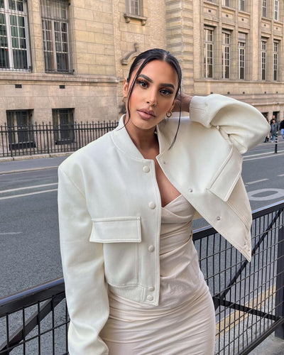 NOVA | Chaqueta Bomber Beige