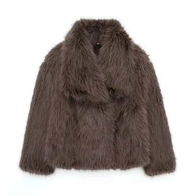 Bárbara | Chaqueta De Piel Sintética Cálida Para Mujeres | Lujo Y Comodidad