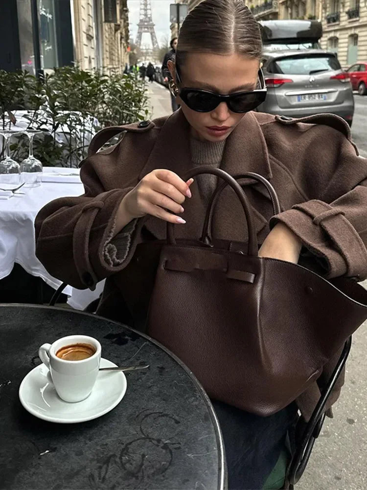 Carlotta | Chaqueta De Mujer Con Capucha Tipo Coffee Wol - Casual