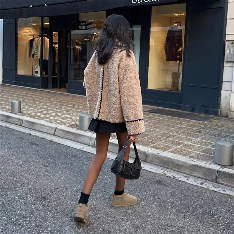 Renata | Chaqueta De Mujer De Polar | Beige - Cálida Y Cómoda