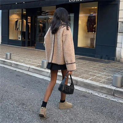 Renata | Chaqueta De Mujer De Polar | Beige - Cálida Y Cómoda