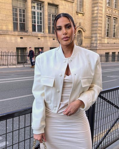NOVA | Chaqueta Bomber Beige