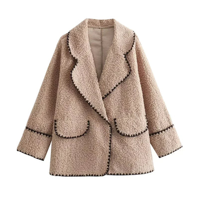 Renata | Chaqueta De Mujer De Polar | Beige - Cálida Y Cómoda